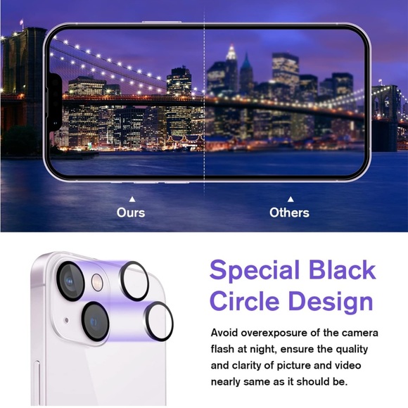 Fabunor Tempered Glass Screen Protector Compatible with iPhone 14 (6.1 inch 2022 - Picture 6 of 13